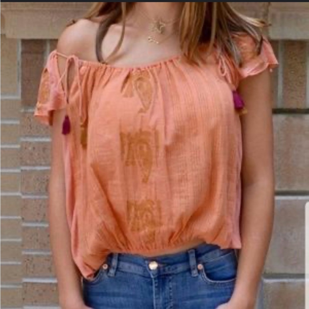 FREE PEOPLE PUKKA embellished top